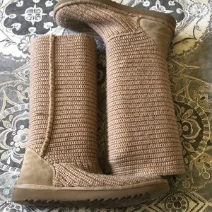 Knit UGG boots
